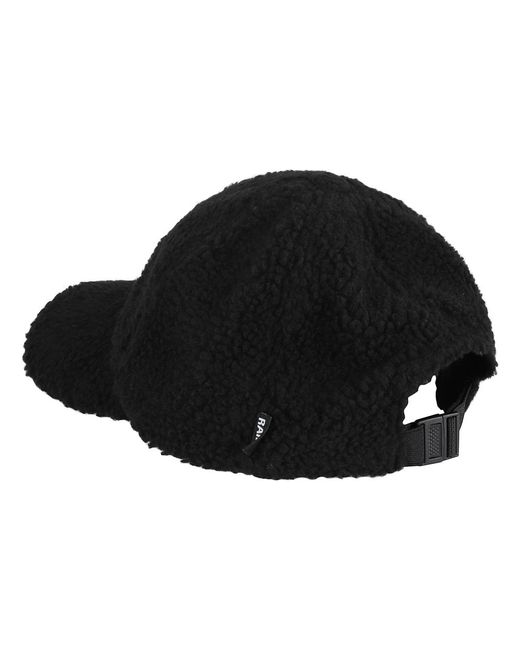 Rains Accessoires ,Zwart ,Polyester Zwarte Fleece Pet Teddy Effect Verstelbaar in het Black voor heren