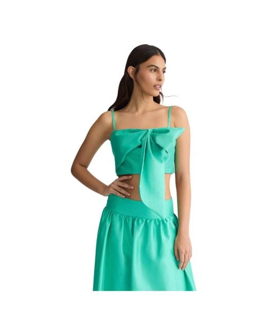 Liu Jo Green Sleeveless Tops