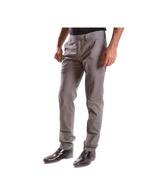 Dondup Gray Chinos for men