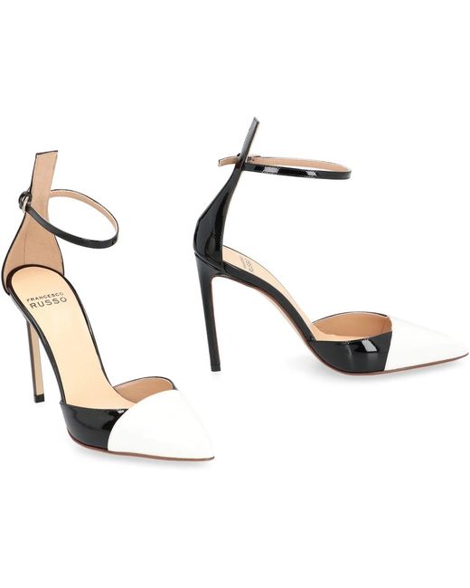 Francesco Russo Black High Heel Sandals
