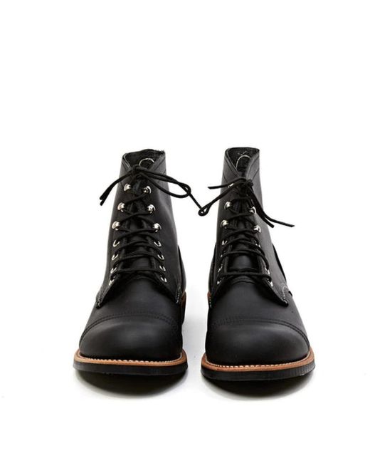 Red Wing Black Lace-Up Boots for men