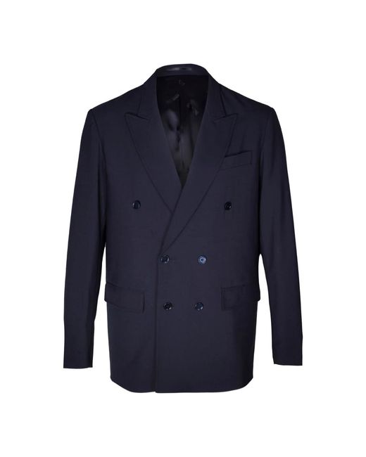 Grifoni Doppelreihiger Blazer Mit Spitzrevers in Blue für Herren