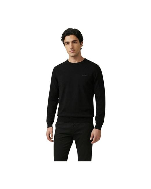 Antony Morato Black Round-Neck Knitwear for men
