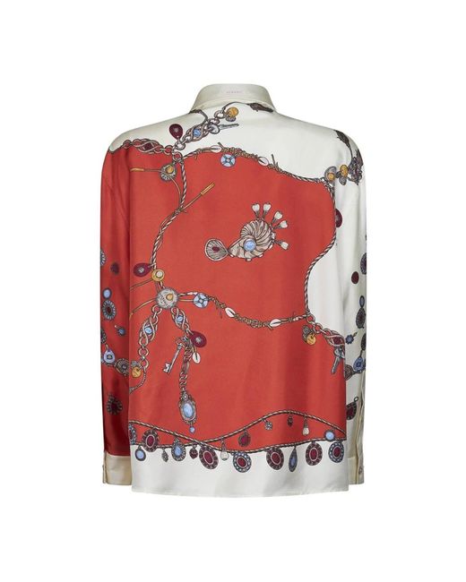 Shirts Versace de color Red