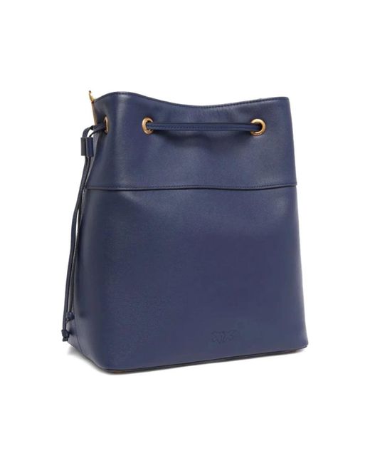 Pinko Blue Bucket Bags