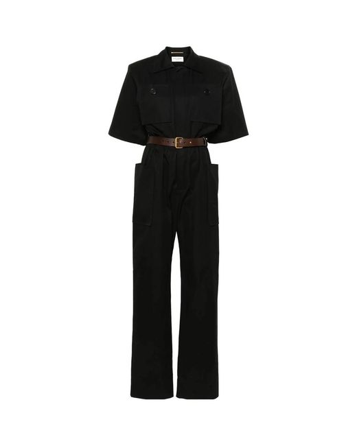 Saint Laurent Black Jumpsuits