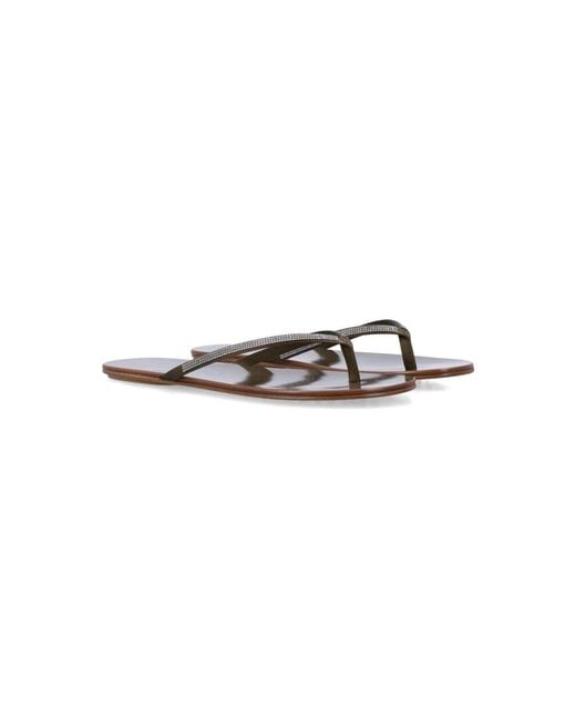 Pedro Garcia Gray Flip Flops