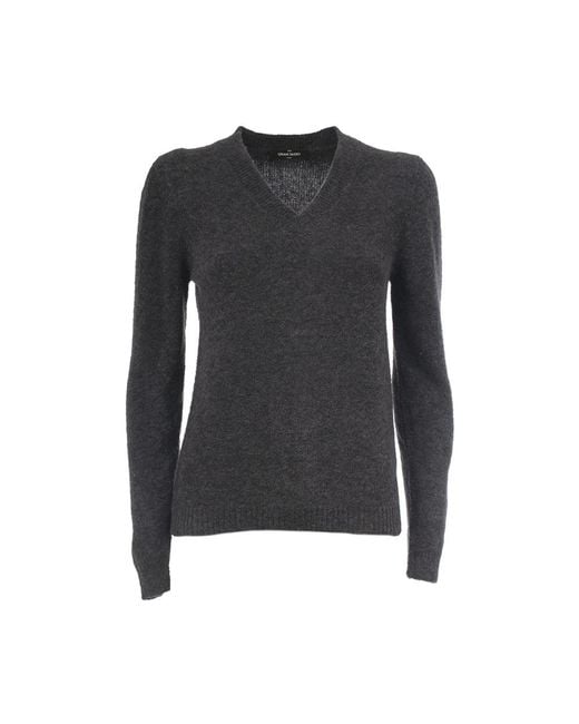 Gran Sasso Black V-Neck Knitwear