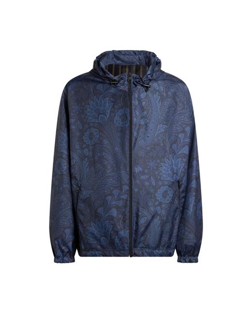 Etro Hooded Jacket in het Blue voor heren