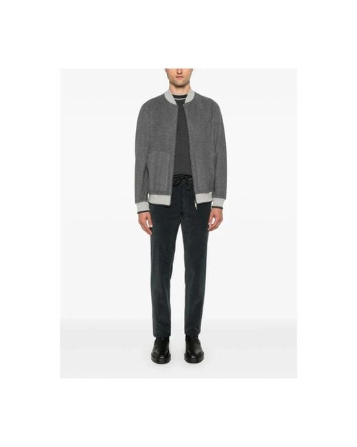 Peserico Black Slim-Fit Trousers for men