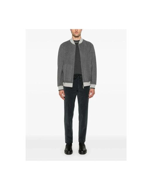 Peserico Black Slim-Fit Trousers for men