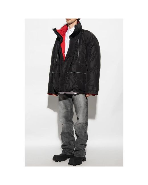 Balenciaga Jassen ,Zwart ,Polyester Oversized Jas in het Black voor heren