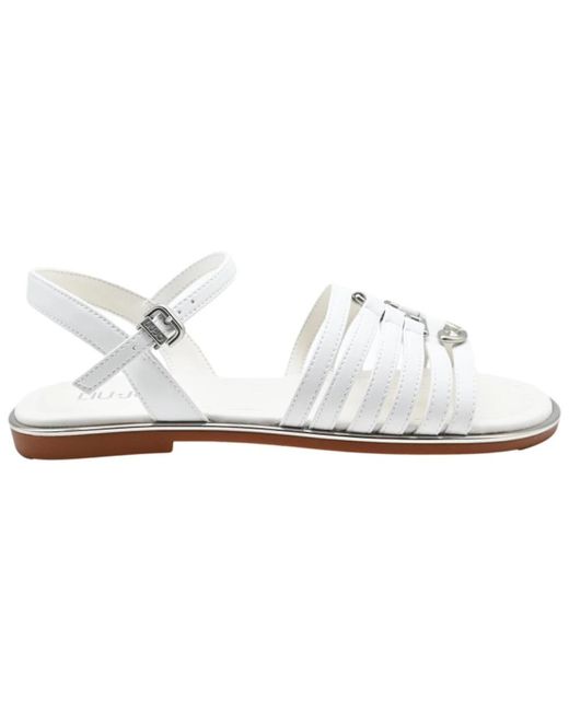 Bianco argento sandalo ragazza sneakers di Liu Jo in White