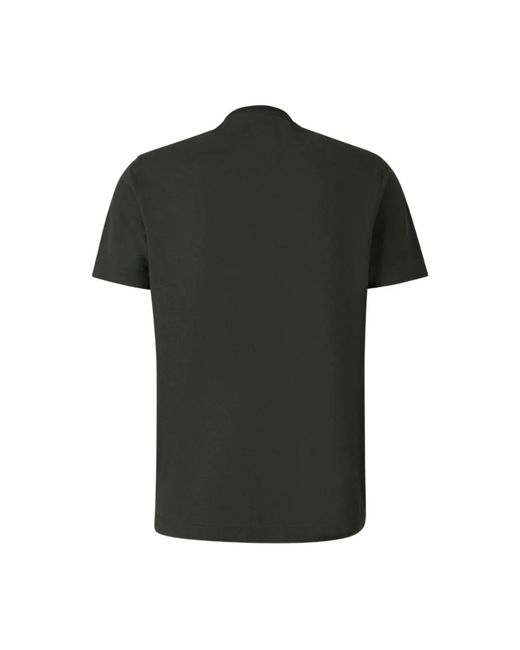 Zanone Tops ,Groen ,Katoen Katoenen T-Shirt in het Black voor heren