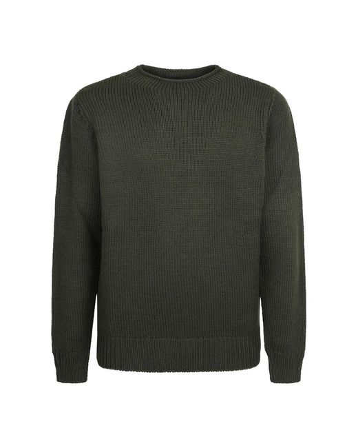 Dell'Oglio Green Round-Neck Knitwear for men