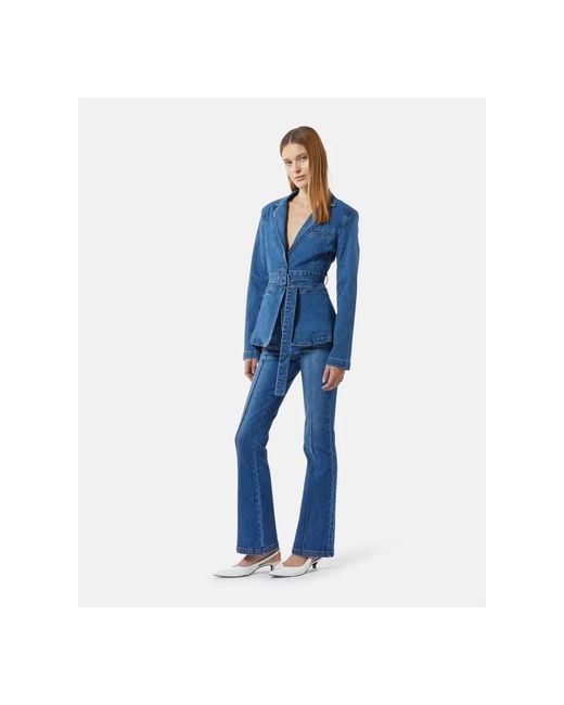 Silvian Heach Boot-Cut Jeans in het Blue