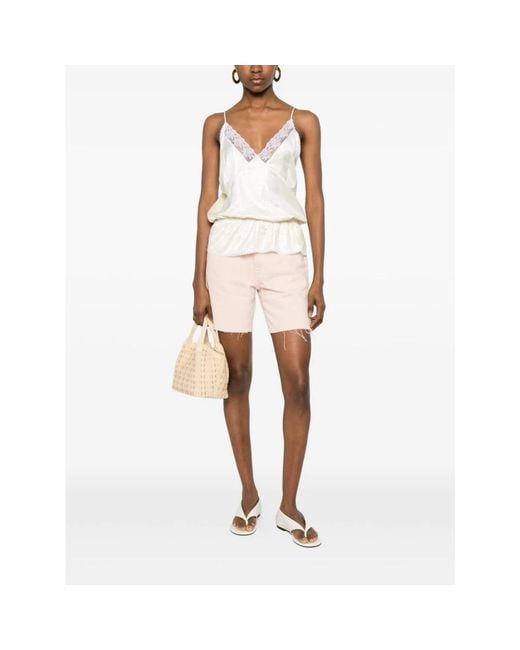 AG Jeans Pink Denim Shorts