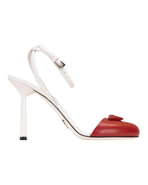Prada Red High Heel Sandals