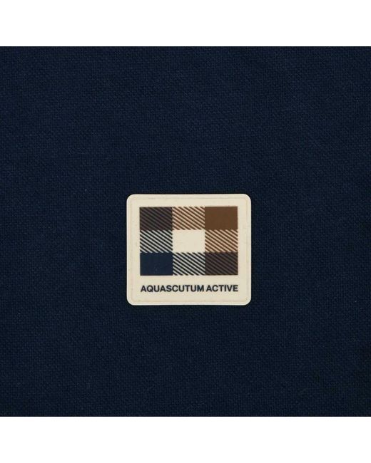 Aquascutum Blue Polo Shirts for men