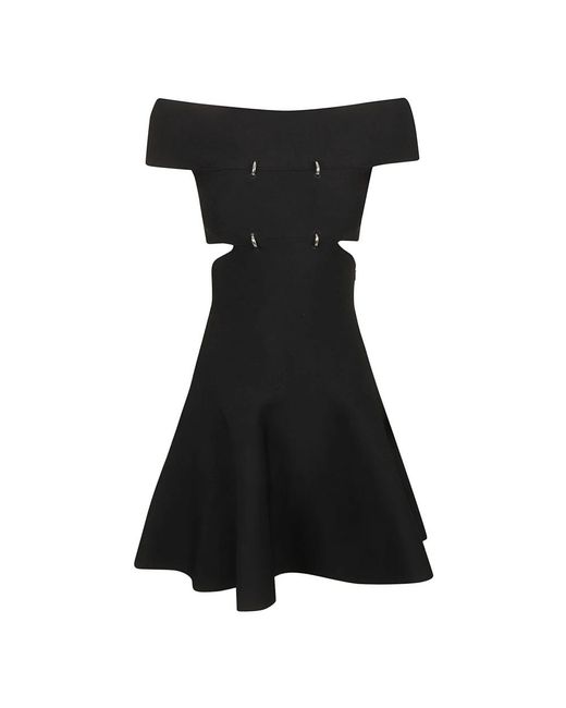 McQueen Black Short Dresses