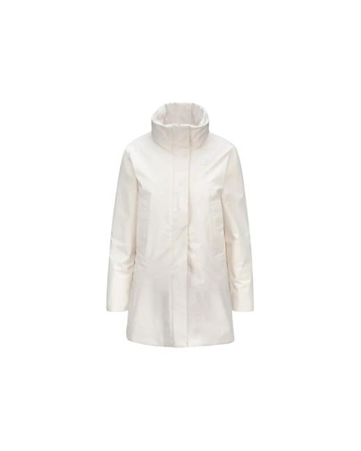 K-Way Jassen ,Wit ,Stijlvolle Winterjassen Voor Jou in het White