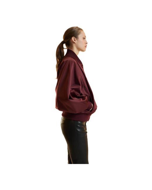 Cynthia Rowley Bomber Jackets in het Red