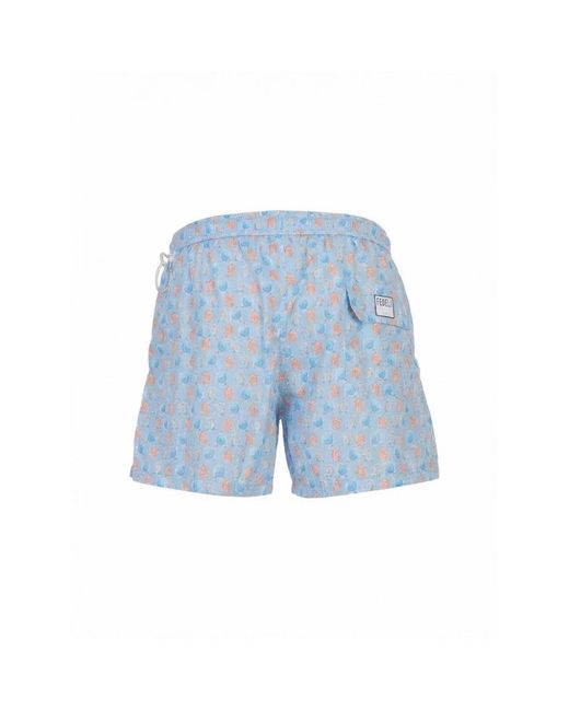 Fedeli Blue Beachwear for men