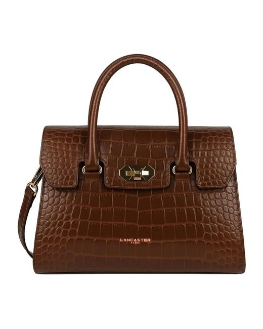 Handbags Lancaster de color Brown