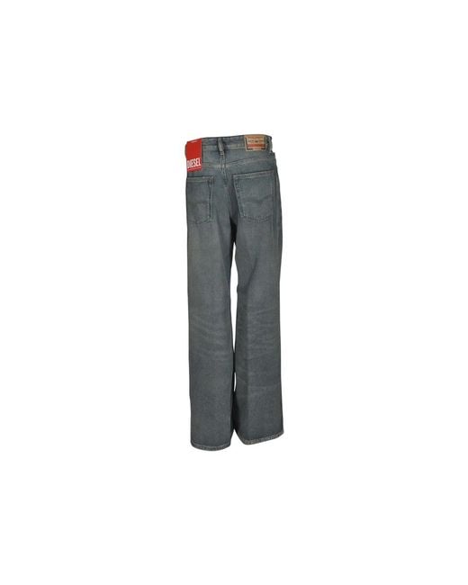 DIESEL Gray Wide Jeans