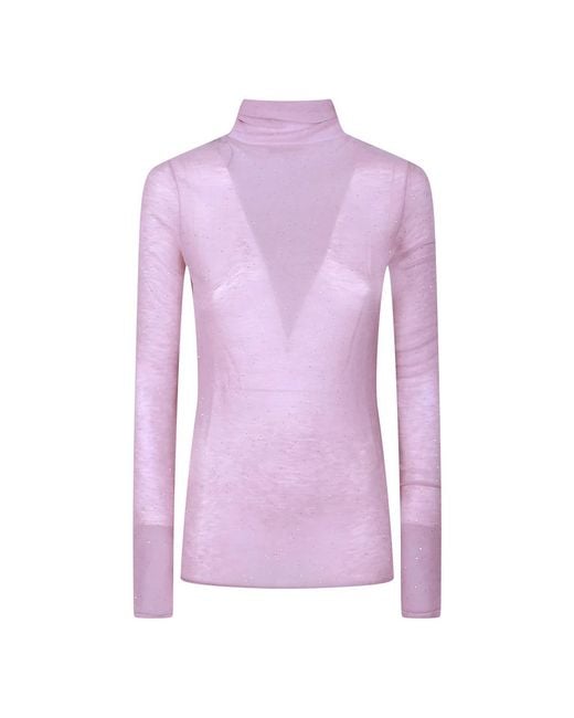 Pinko Purple Turtlenecks