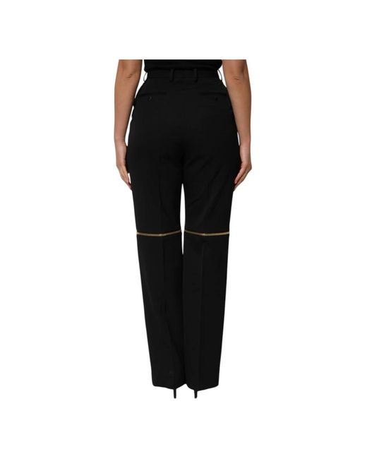 Dolce & Gabbana Black Wide Trousers