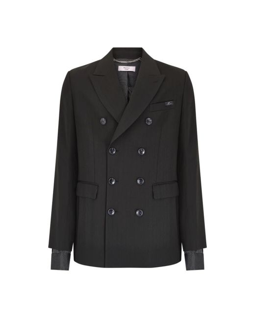 Martine Rose Black Double-Breasted Coats for men