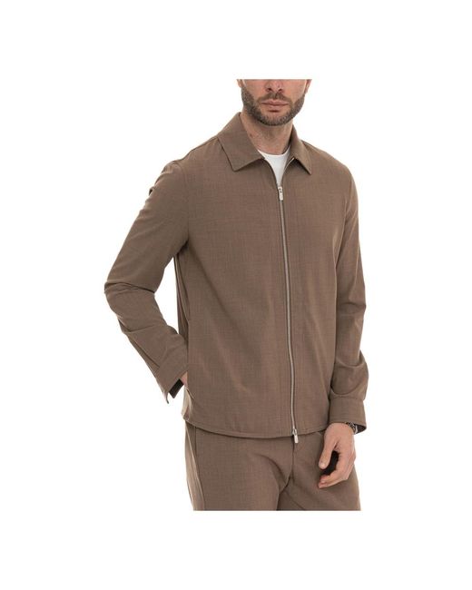 Marco Pescarolo Brown Light Jackets for men