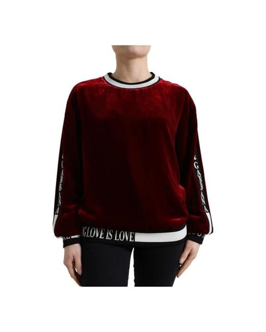 Dolce & Gabbana Red Sweatshirts