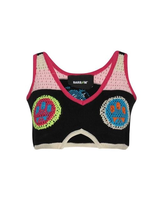 Barrow Red Sleeveless Tops