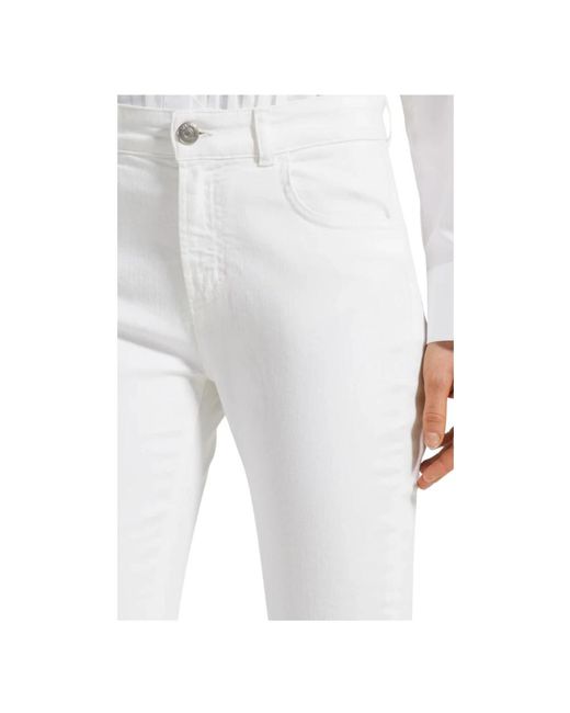 Seventy White Cropped Jeans