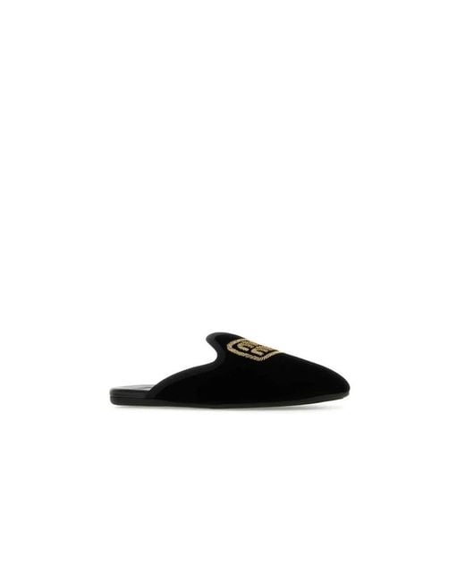 Miu Miu Black Slippers