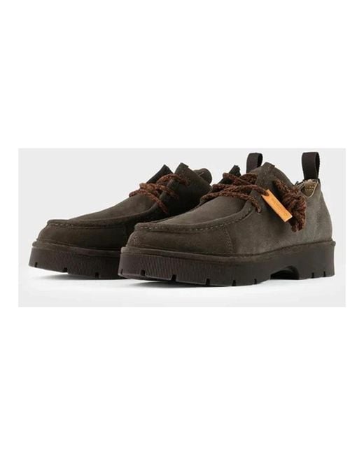 Pànchic Brown Laced Shoes for men