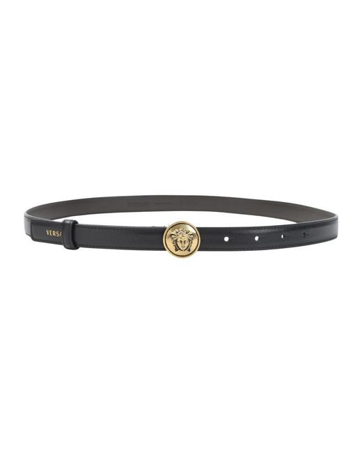 Versace Medusa Heritage Leren Riem in het Black