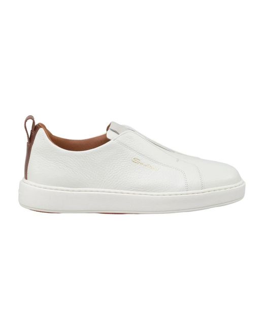 Santoni White Sneakers for men