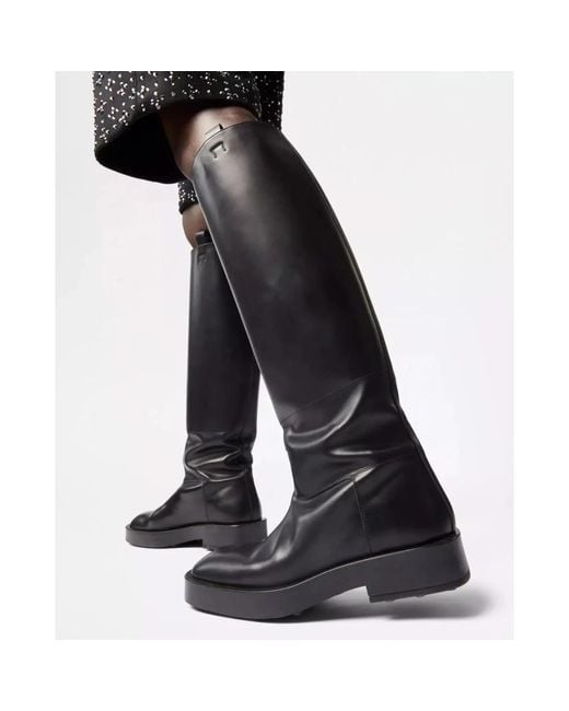 Tod's Black High Boots