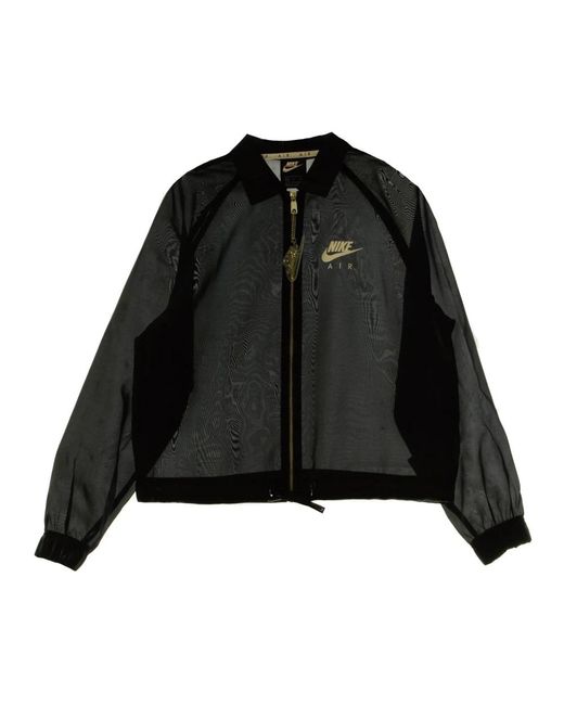 Nike Fitness ,Zwart ,Polyester Sheen Jacket in het Black