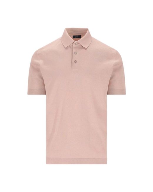 Polo Shirts Herno de hombre de color Pink