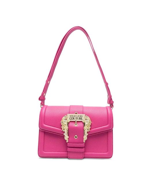 Borsa a tracolla con dettaglio logo di Versace in Pink