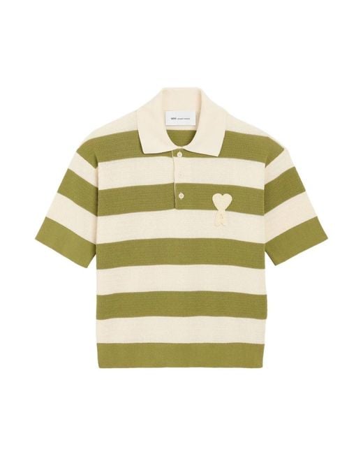 AMI Yellow Polo Shirts
