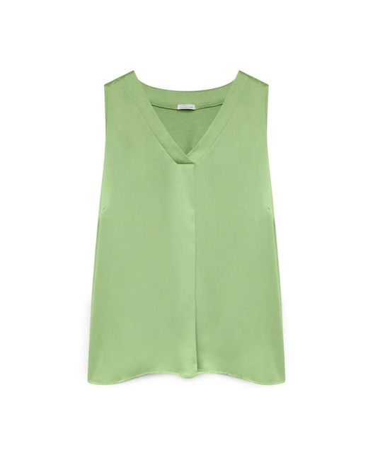 Sleeveless Tops FIORELLA RUBINO de color Green