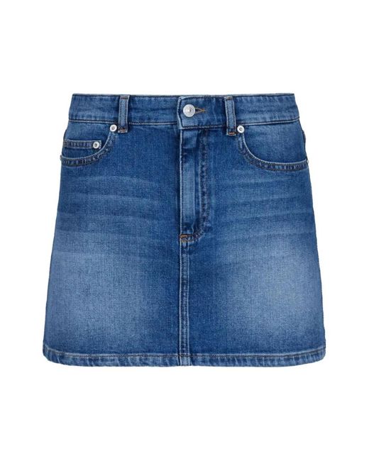 Chiara Ferragni Blue Denim Skirts