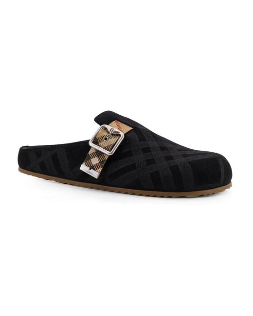 Burberry Rounded Toe Mule in Black für Herren