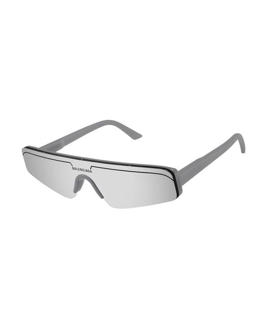 Balenciaga Gray Eckige Ski Sonnenbrille