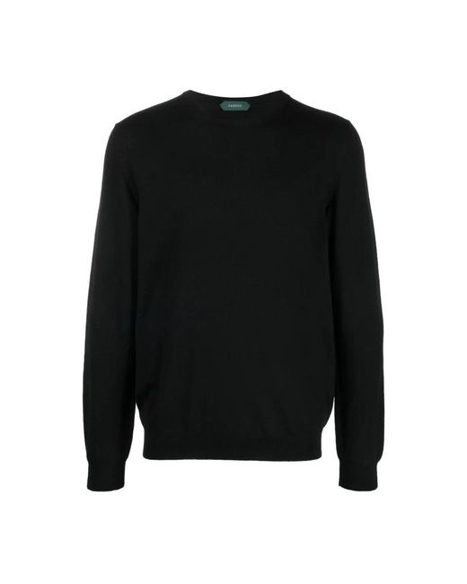 Zanone Black Sweatshirts for men
